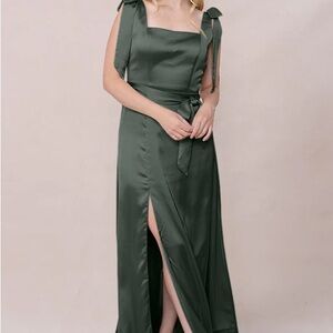 Revelry Green Sweetheart Maxi Sundress
